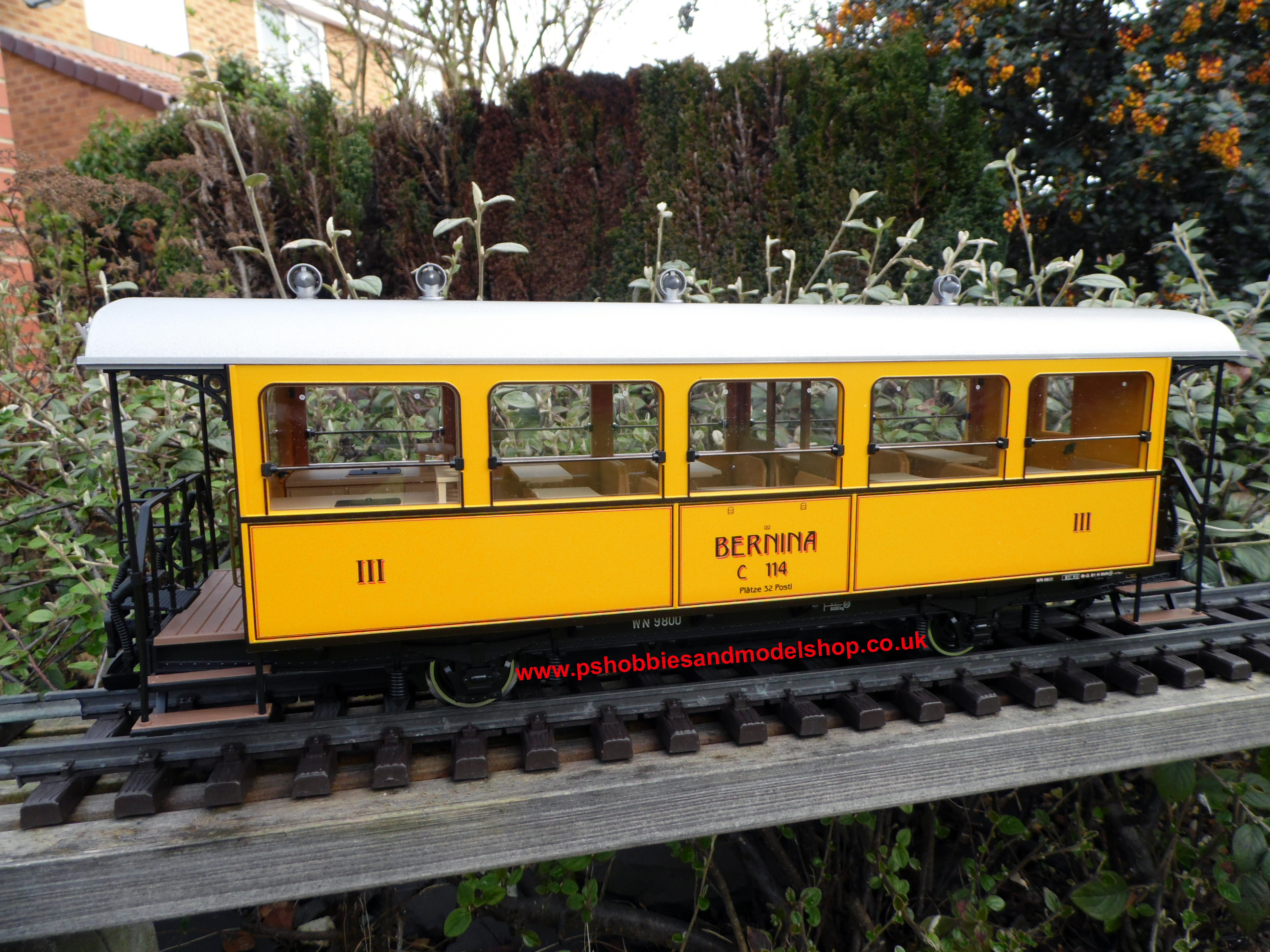 LGB 30563 Rhb Bernina Bar Car