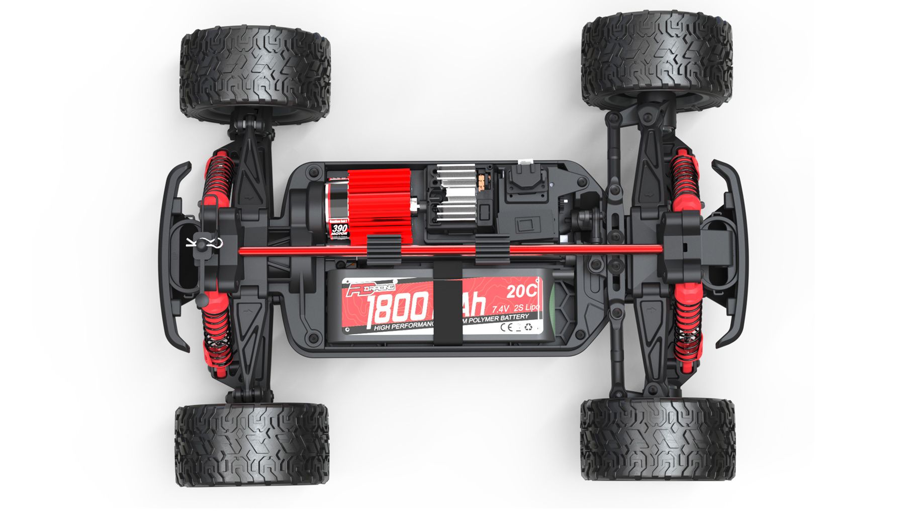 PD 304T Brushed Truggy 1/16th Scale