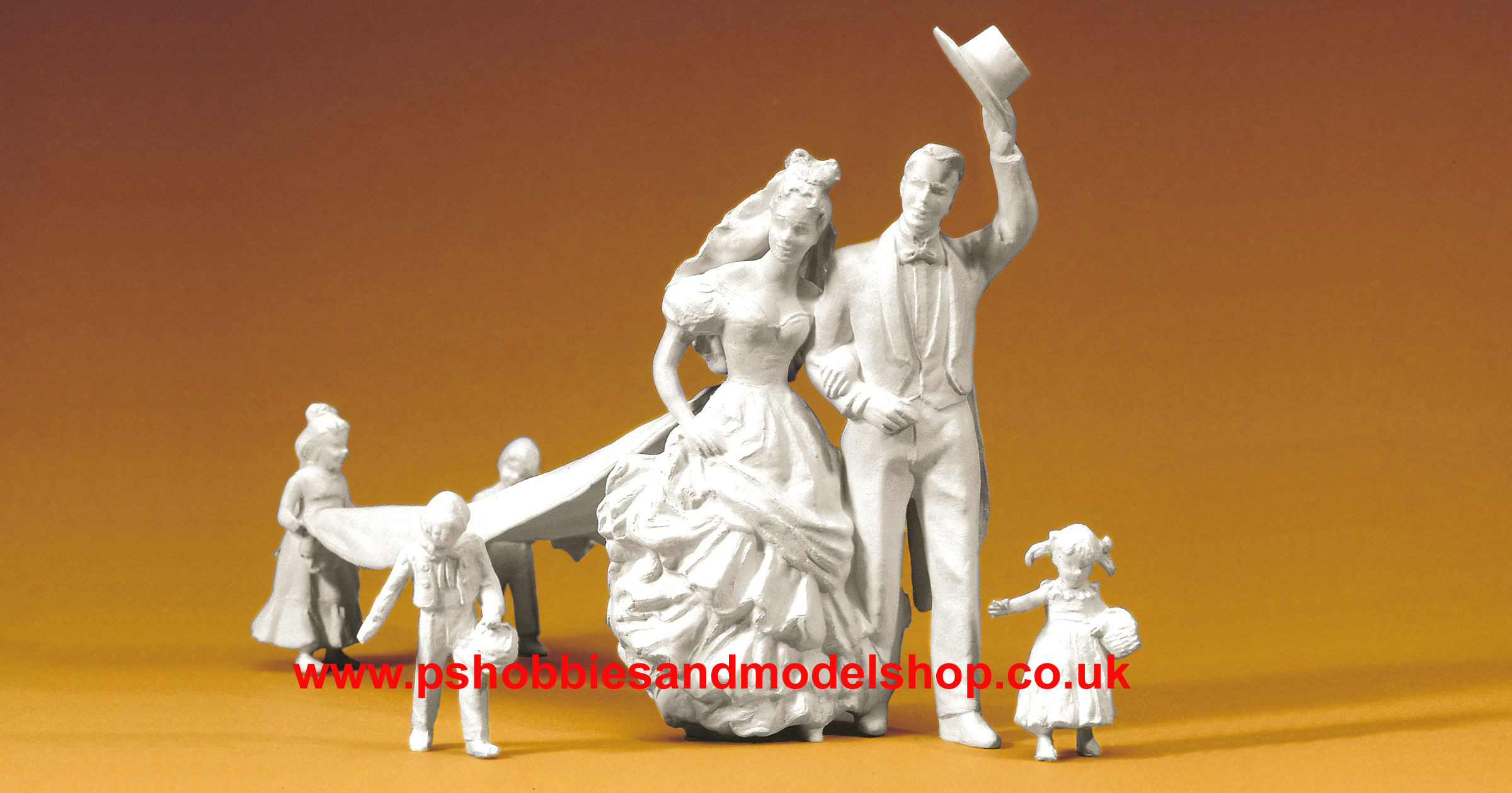 Preiser-45180 Wedding Scene G Scale figures