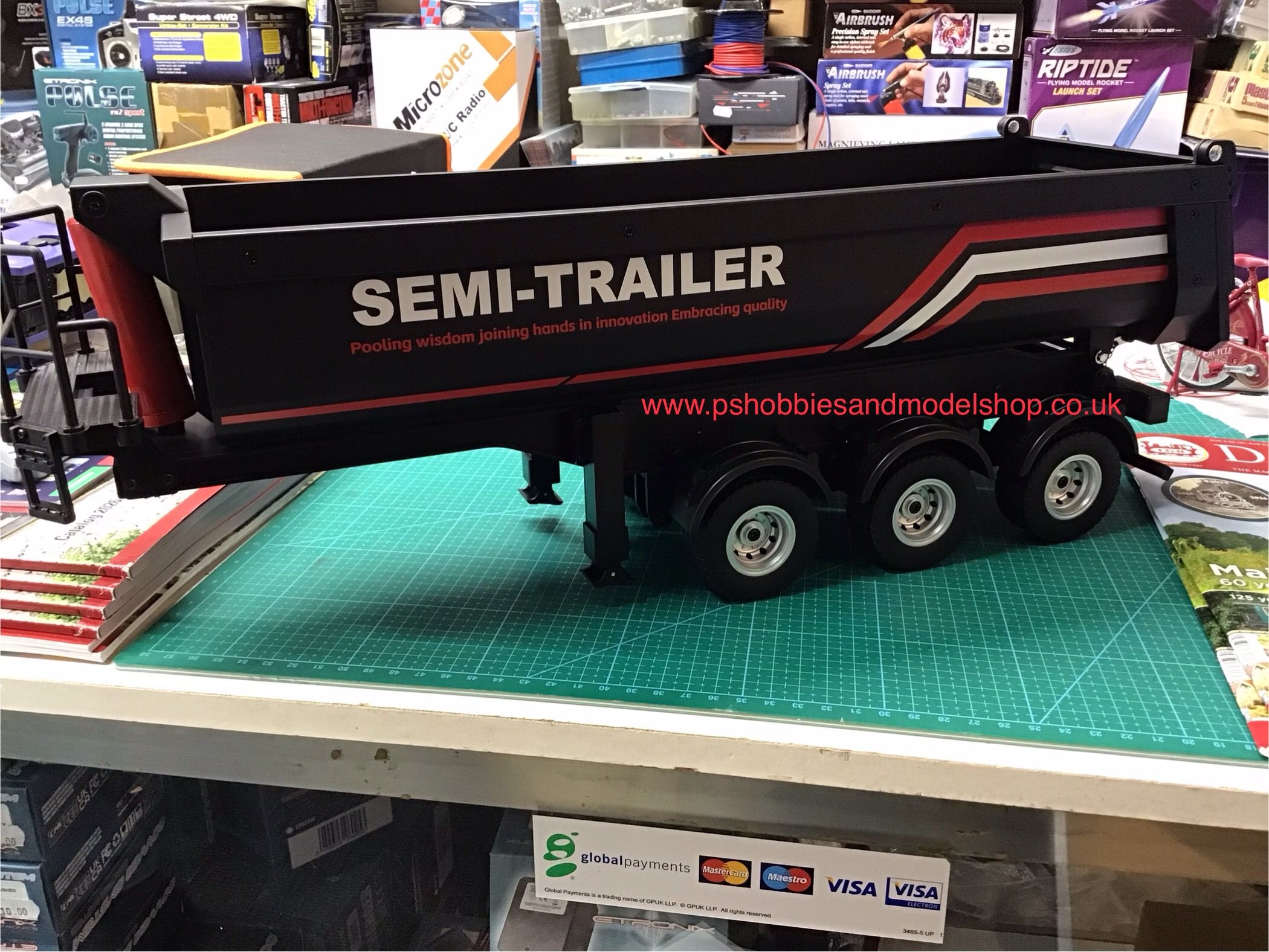 Huina 1509 Dump Truck Bed semi Trailer