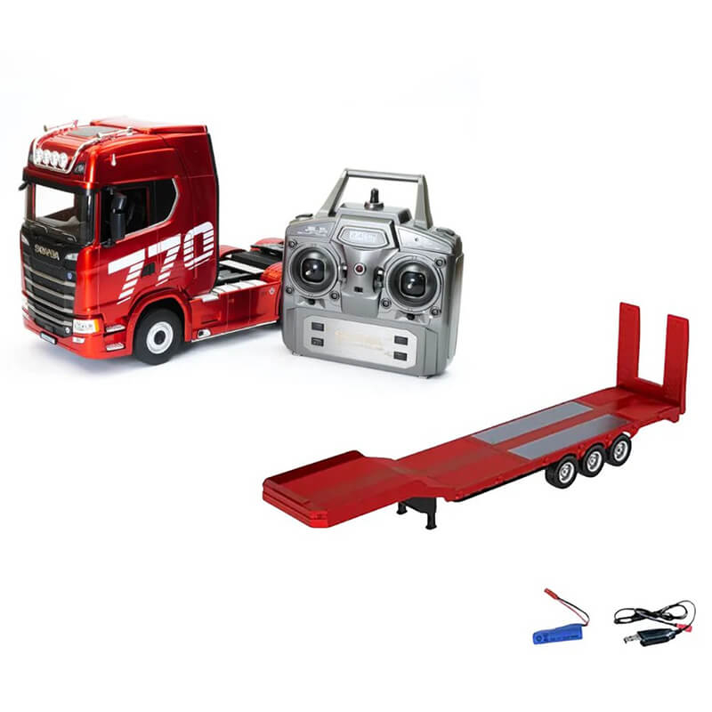 Huina 1501A-S New Truck and Trailer Combo Silver