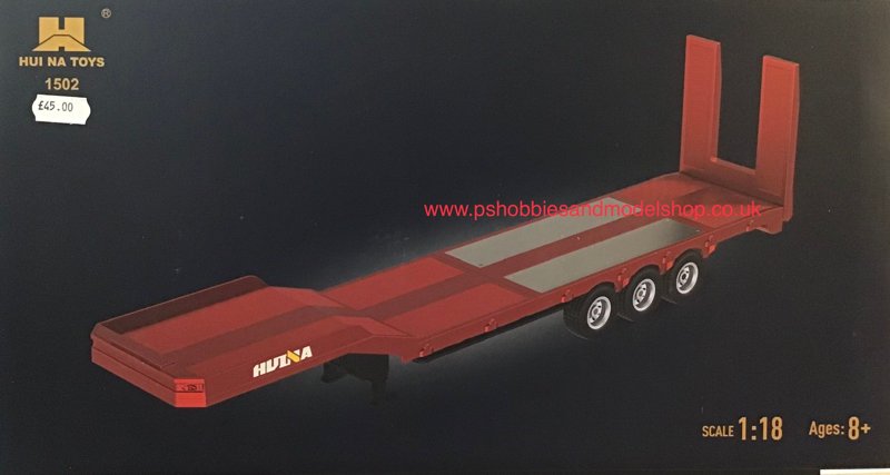 Huina 1502R R/C Red Flatbed trailer